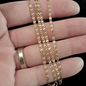 Italian 14kt Rose Gold Over 925 Sterling Silver Chain Necklace.